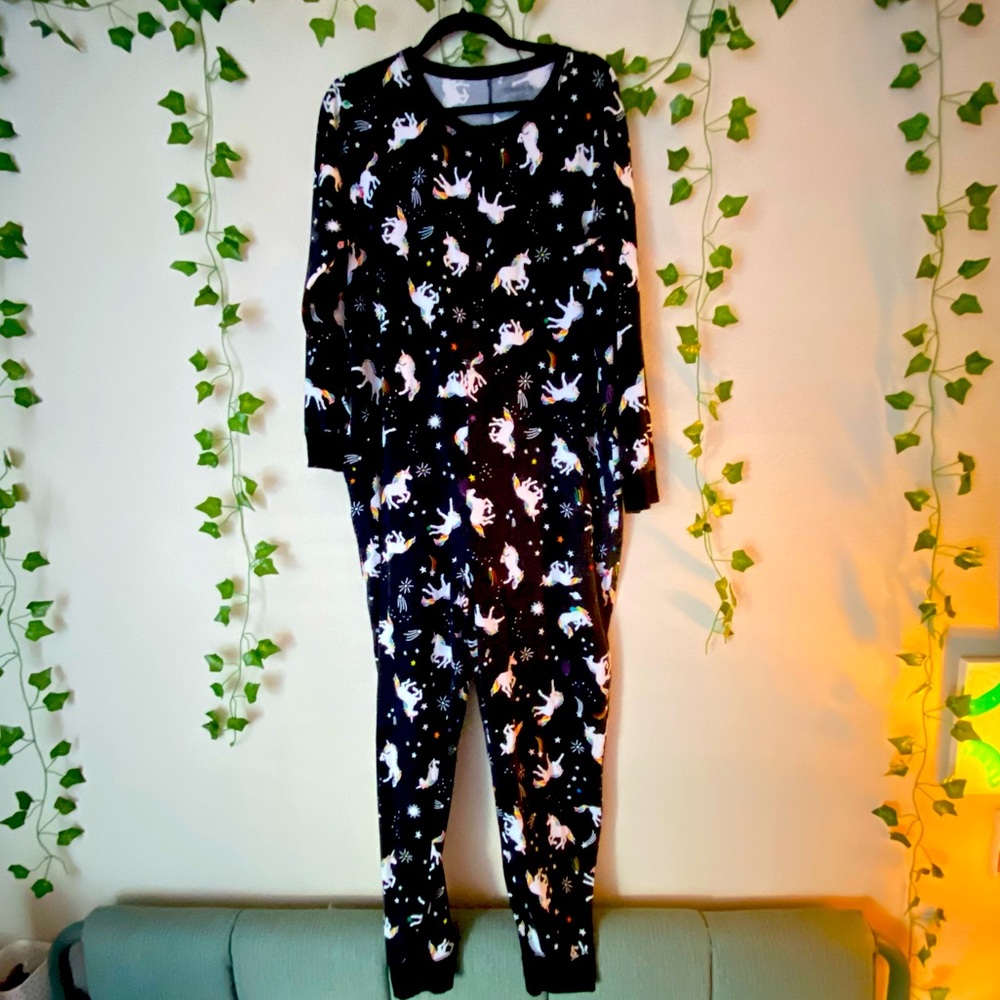 TomboyX Black Unicorn Onesie